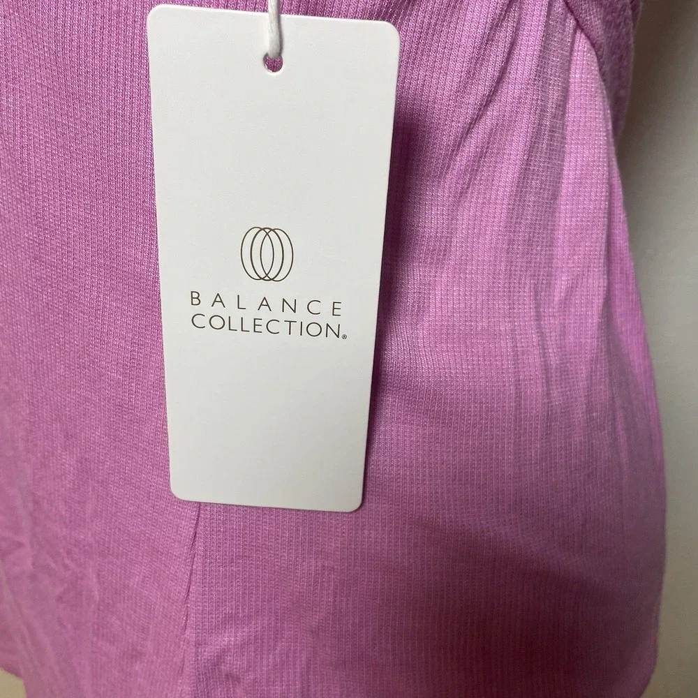 Balance Collection Pink Open Back Tank Top Women M Yoga Workout Athleisure - Picture 5 of 8